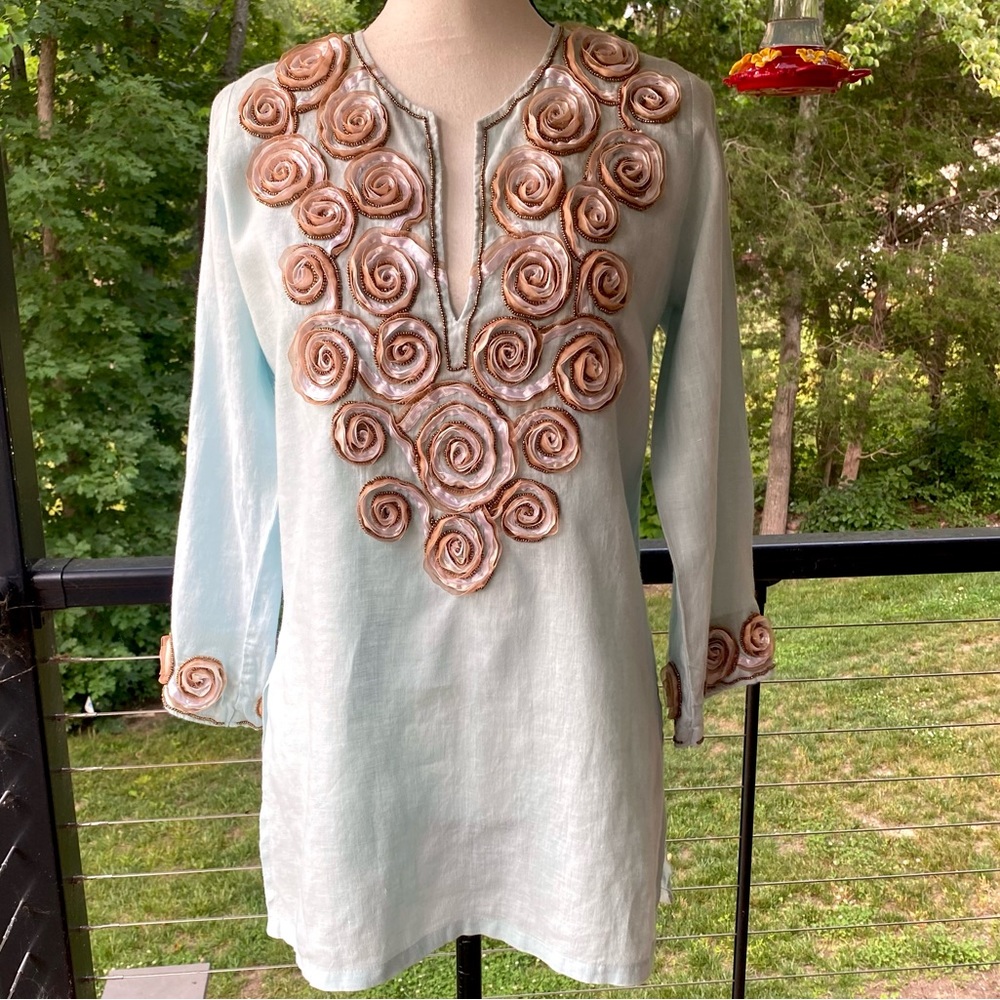 🌷 BARBARA GERWIT. Size S 🌷Most gorgeous Swim cover up / Tunic EVER ! 🌷